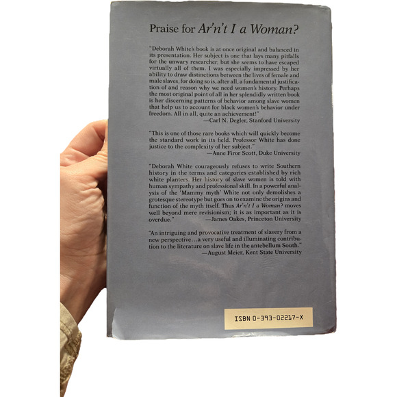 AR'N'T I A WOMAN Female Slaves Deborah Gray White First Edition First Printing - Picture 7 of 7